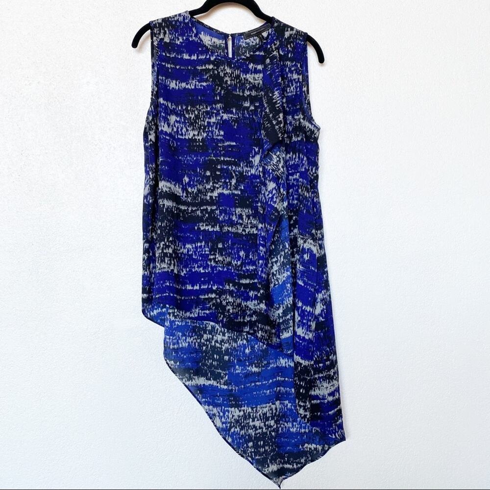 BCBG Max Azria Edythe Top Orient Blue Size Small